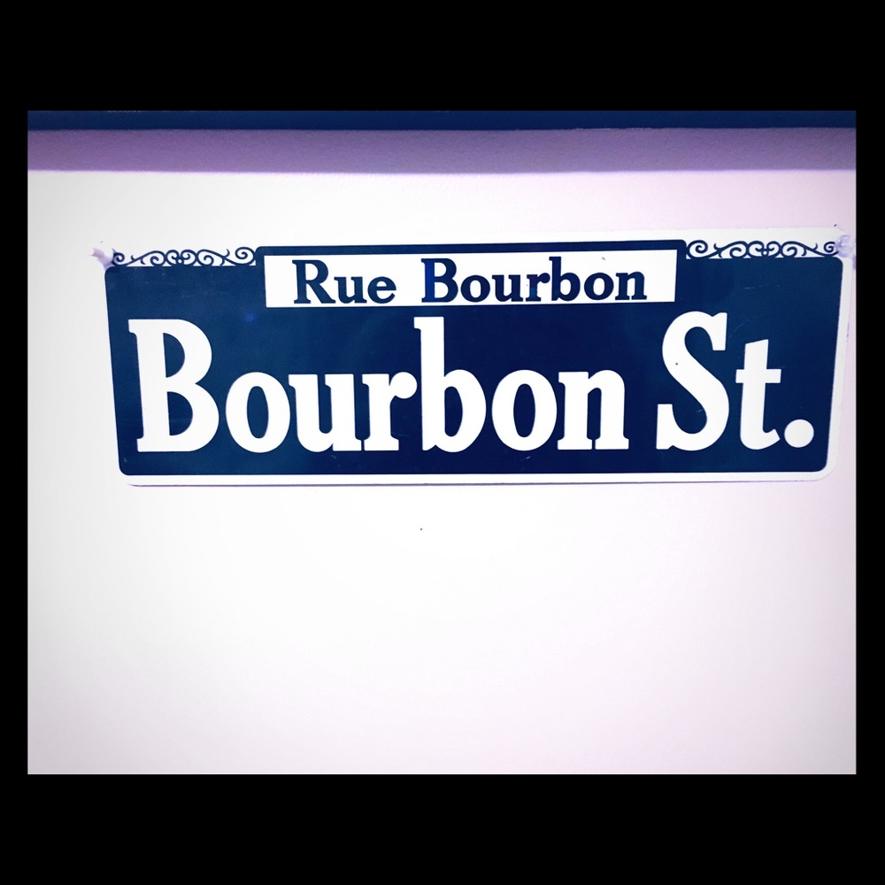 Bourbon st sign